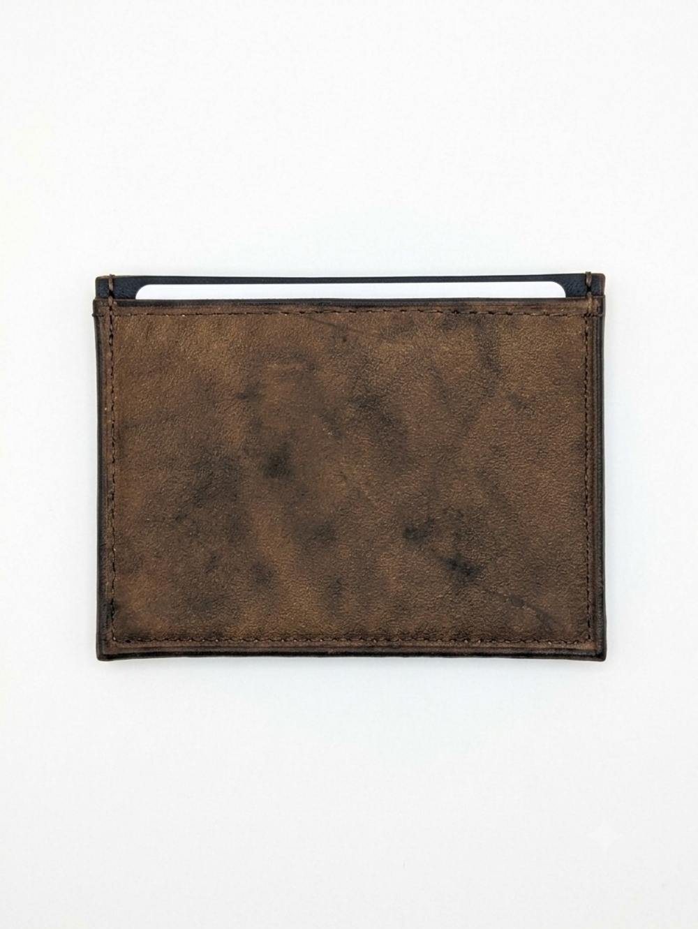 Vintage Amity Men's Trifold Wallet Brown Cowhide Leather Billfold NOS Classic